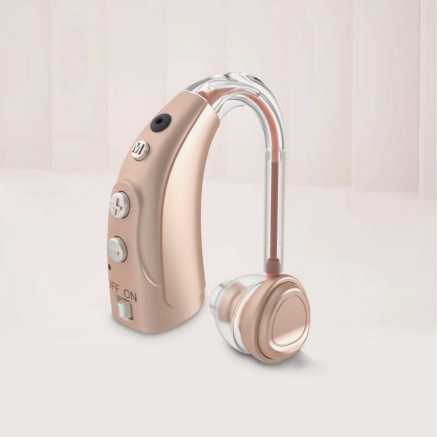 ELCTRTICI VHP-1710 Hearing Aid for Adults with 16 Channels & 4 Modes, Sound Device with Intelligent Noise Reduction Function, Advanced User-Friendly Audio Device, for Hearing Loss, Single (Beige)