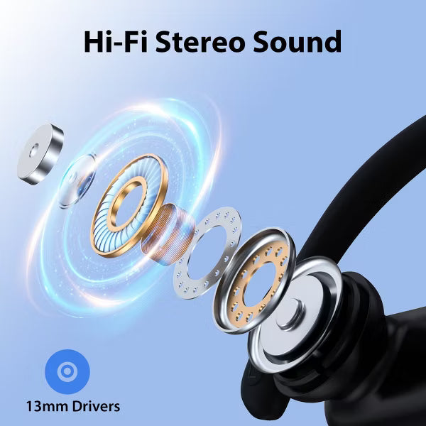 VEATOOL T6 Wireless Earbuds Bluetooth Headphone Sport, Bluetooth 5.4 Earbud, 72Hrs Earphone with Earhook
