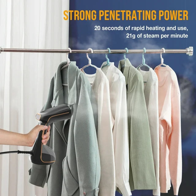 Steamer for Clothes 1200W, Loheer Portable Clothes Steamer for Home, Travel, 320ml Water Tank
