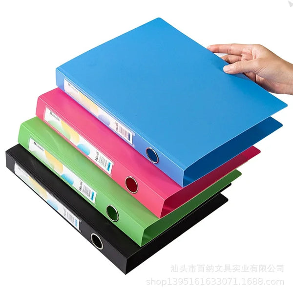 VINAUO 1'' 3-Ring-Binder, 200 Sheets Capacity, Binders fits 11" x 8.5" US Letter Size, Assorted 4 Pastel Colors - Ideal for School, Office, and Home Use