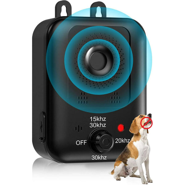 CICPAP Anti Barking Device, Ultrasonic Dog Barking Control Devices, Rechargeable Bark Deterrent Devices Bark Box for Outdoor & Indoor Dog Use, 3 Modes Dog Barking Silencer Safe for Dogs