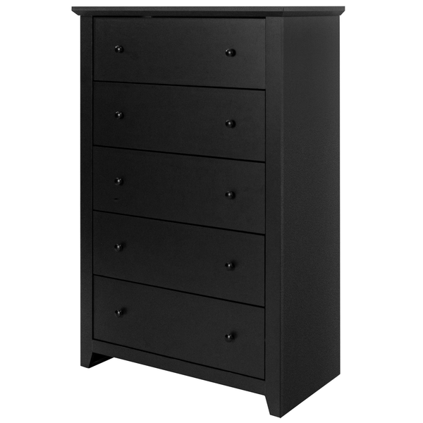 TrumanPick Black Dresser for Bedroom 5 Drawer Dresser Chest of Drawers for Bedroom Living Room Clost