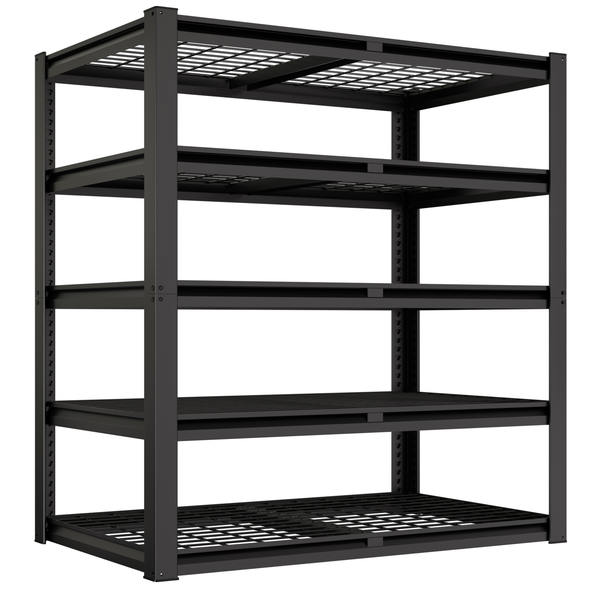 TrumanPick Metal Storage Shelves-40"W x 20"D x 60"H Wire Shelving unit Garage Storage Rack Heavy Duty Industrial Shelving, 1 Pack
