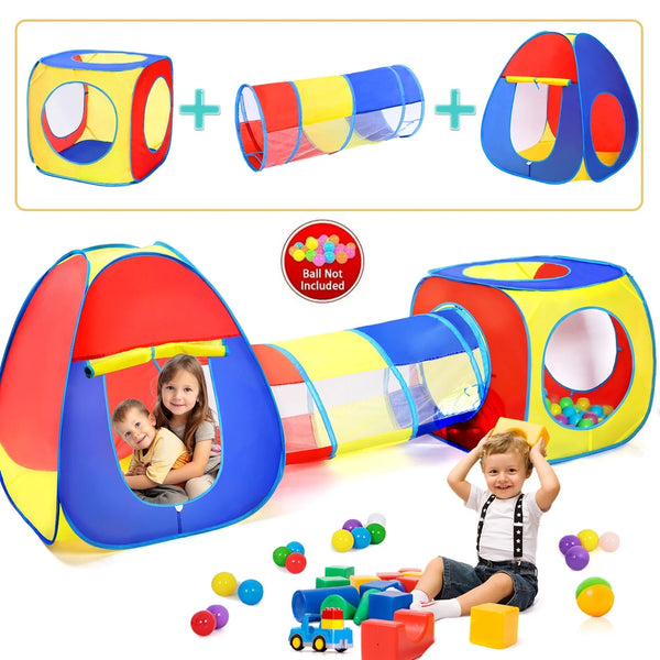JoyStone Kids Play Tent Jungle Gym, Pop Up Tents & Play Tunnel for Toddlers, Best Birthday Gift for Boys & Girls, Collapsible Children Play Tent Toy Indoor and Outdoor Games
