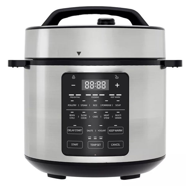 DOMETOUR 9 in 1 Electric Pressure Cooker, Warmer & Sterilizer, Saute, Slow Cooker, Rice Cooker, Multi-Functional Smart Pot 6QT