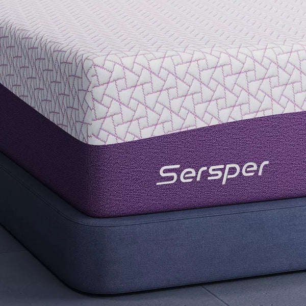 Sersper 10 inch Bamboo Charcoal Cooling Gel Memory Foam Memory Foam Mattress For Pressure Relief-Compatible with Adjustable Bed
