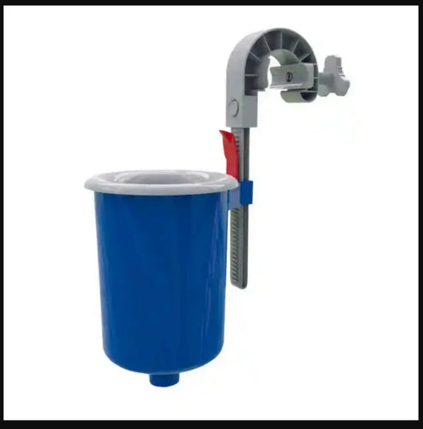 KGC Automatic Above Ground Pool Surface Skimmer 2 Ways Wall Mount for Attach to Inflatable Collars, Tubular & Metal Frame Pool Structures, Skim Debris Pool Maintenance Cleaner