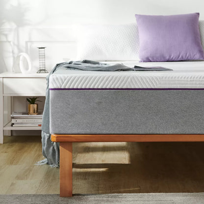 Wuleitex 12 Inches Individual Pocket Coils Hybrid Mattress with Premium Memory Foam & Medium Plush Feeling