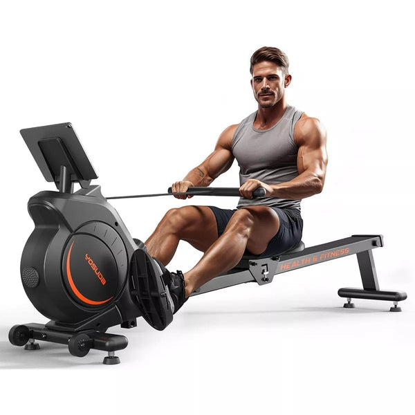 YOSUDA Magnetic/Water Rowing Machine 350 LB Weight Capacity - Rower Machine for Home Use with Bluetooth, App Supported