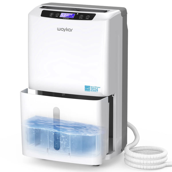 Sitvon 10 Pint Energy Star Dehumidifier for Room, Basement, 2,000 Sq. Ft, Quiet, Humidity Control, Timer, Drain Hose