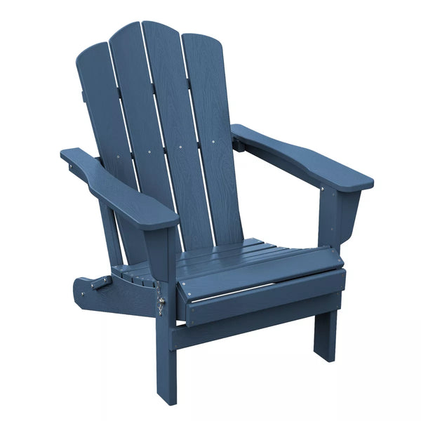 HYLEORY HDPE Outdoor Patio Chair, Folding Adirondack Chair