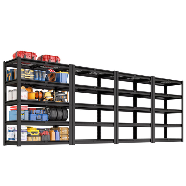 TrumanPick Storage Shelves 2500LBS Metal Wire Shelving Units Garage Storage Rack 48"W x 18"D x 72"H Heavy Duty Adjustable Industrial Shelving