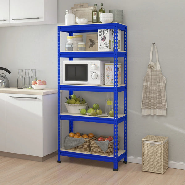 ConzyFancy Storage Shelves 5 Tire Metal Garage Storage Shelving Unit Heavy Duty Adjustable for 1325lbs-28"  x 12"  x 59" -1 Pack