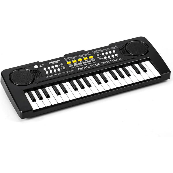 Mixfeer 37 Key Keyboard Piano, Portable Electronic Piano KeyBoard for 3-9 Year Old Kids Gift, Black