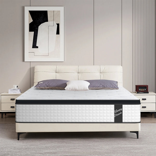 12 Inch Spring Hybrid Mattress Cool Memory Foam with Pressure Relief, CertiPUR-US OEKO-TEX 100 Certified, Queen Mattres in A Box