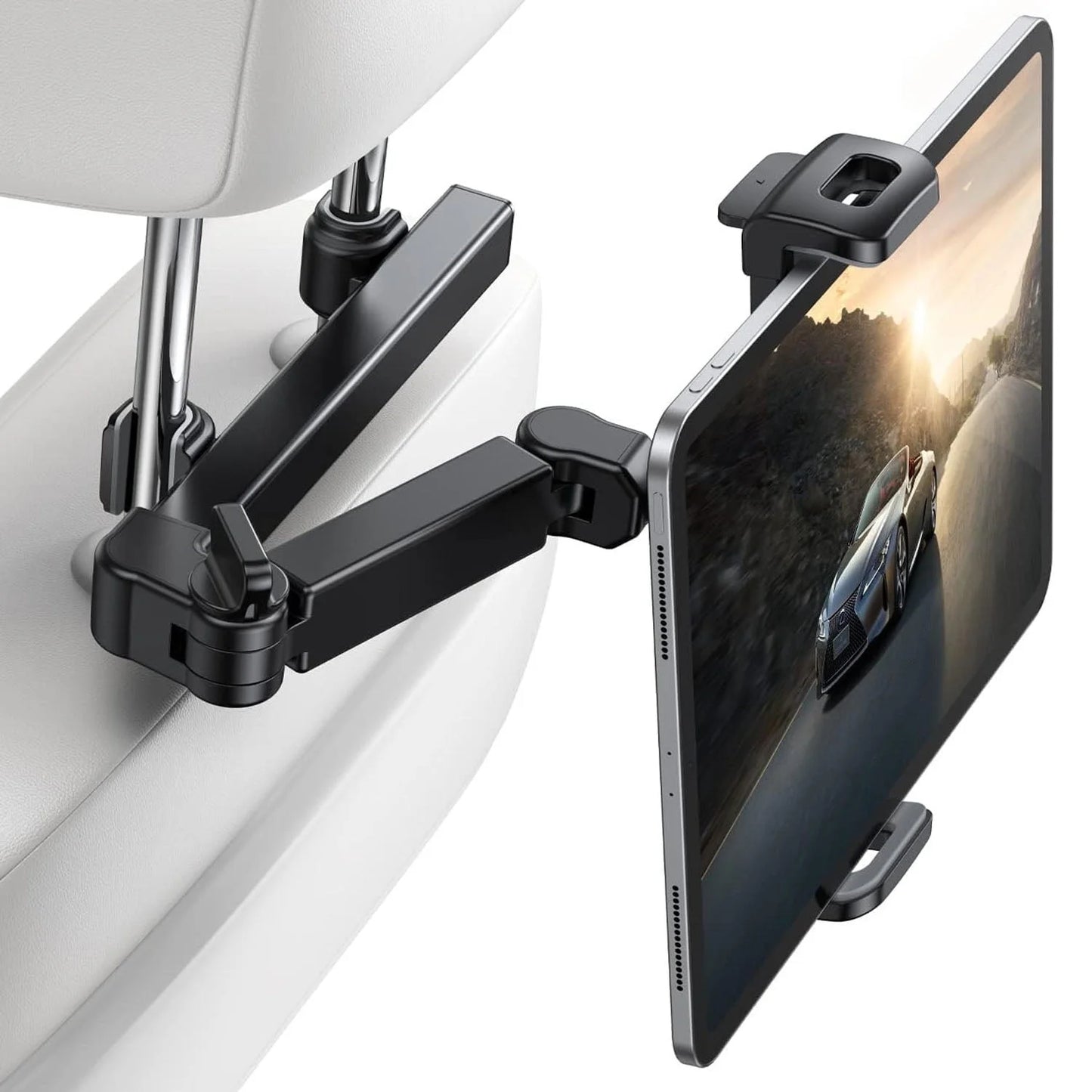 Car Ipad Holder Backseat Kids Car Headrest Tablet Mount Holder Stretchable Backseat Tablets Stand for Kids Compatible with iPad Air Mini/Cell Phone/Galaxy Tab/Switch Lite or Other 4.7-11" Device