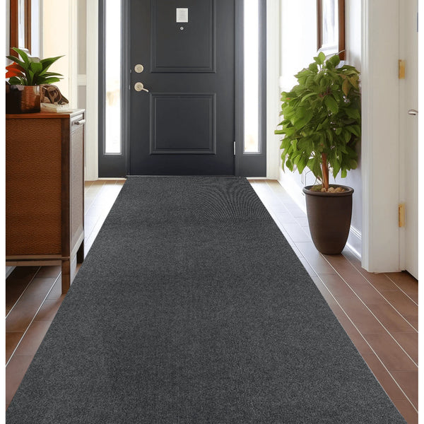 OVYEOFR 4ft x 10ft Indoor Outdoor Runner Rug Non-Slip Rubberback Commercial Carpet Utility Area Rugs for Hallways Kitchen Decks Patio