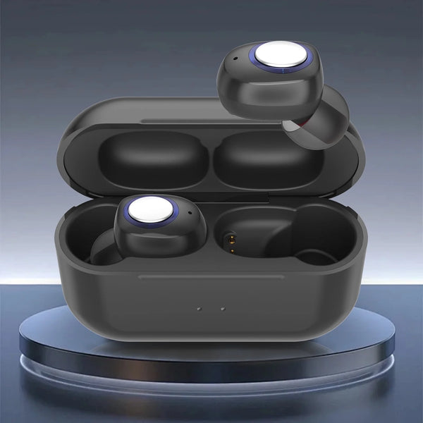 ELCTRTICI Hearing Aid - 8-Channel Rechargeable Hearing Aids for Adults with Noise Reduction, Adjustable Volume & Portable Charging Case (Black)