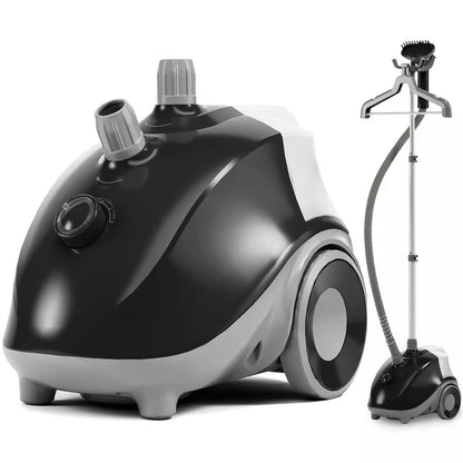 DOMETOUR Standing Garment Steamer 1500W Powerful Steamer for Clothes with Roll Wheels 1.7L Water Tank for 55 Min Continuous Steaming