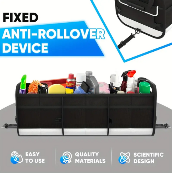 NEXPOW Car Trunk Organizer, Foldable Storage Bag with 5 Compartments for Car, SUV, Truck