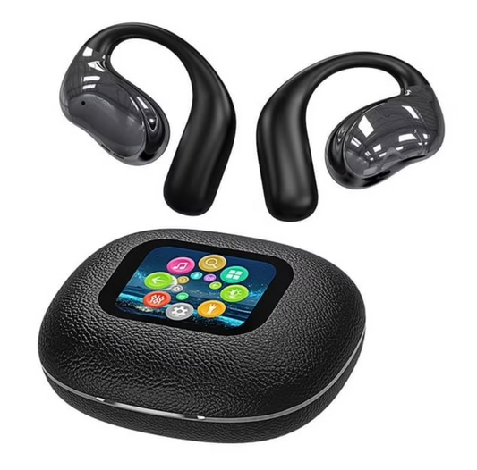 AHANSI AI Translation Earbuds Real TimeLCD Touch Screen 144 Language Translator Earbuds for iPhone and Android for Ear Bud Translator Travel Business