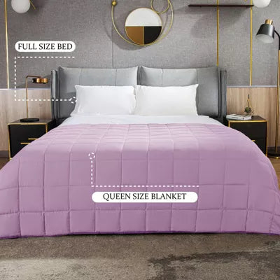 Inhand Weighted Blanket (Queen 60"x80") - Cooling Heavy Blanket with Glass Beads - All-Season Breathable Soft Comfort Microfiber Blanket