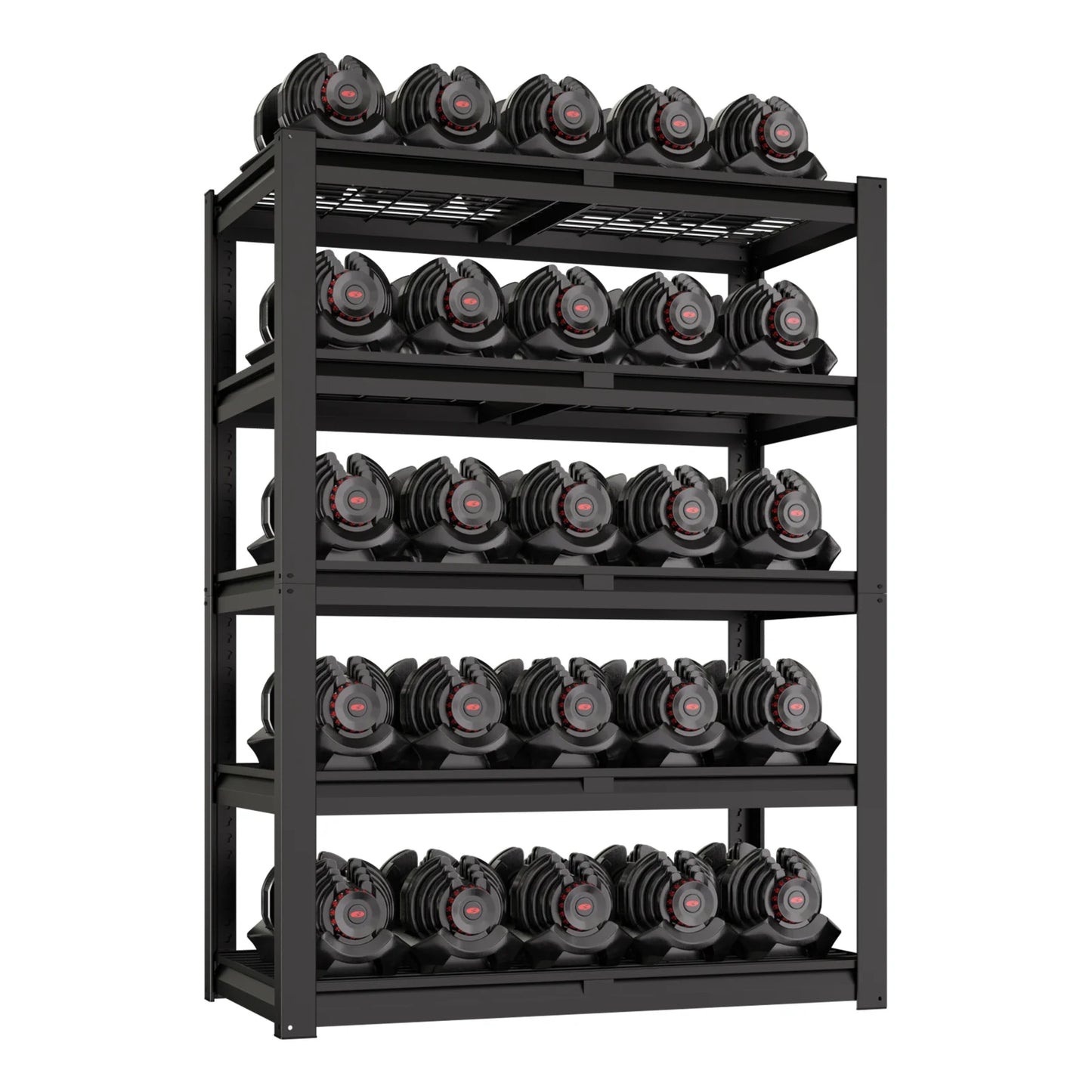 Prilinex 2500LBS Metal Storage Shelves Wire Shelving Unit Garage Storage Rack 47"W x 18"D x 72"H Heavy Duty Industrial Shelving