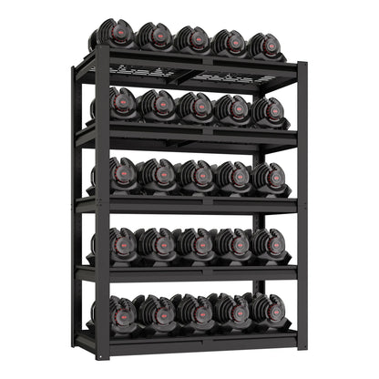 Prilinex 2500LBS Metal Storage Shelves Wire Shelving Unit Garage Storage Rack 47"W x 18"D x 72"H Heavy Duty Industrial Shelving