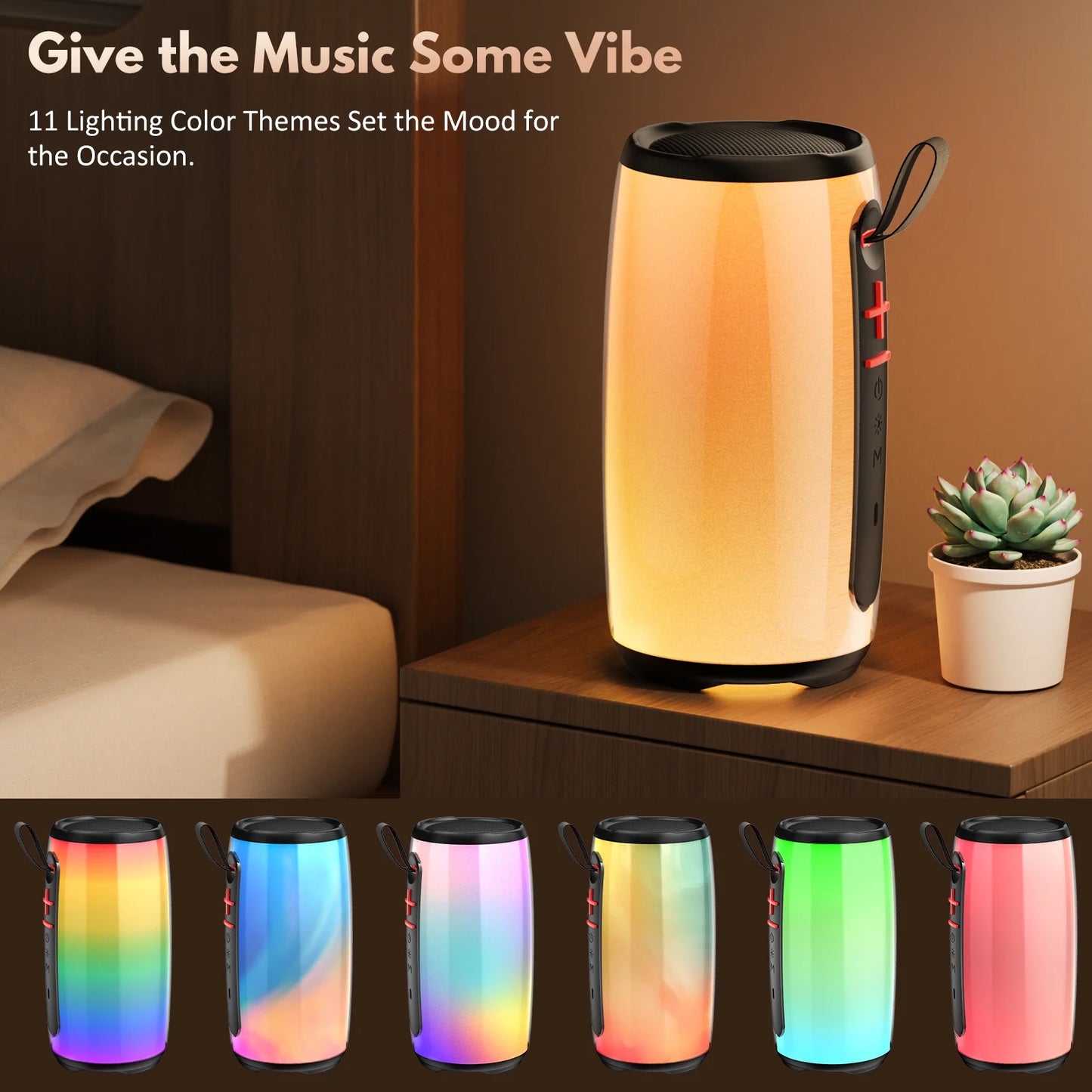 FanFun Portable Speaker, Bluetooth Speaker with DJ Light, Outdoor Speakers Waterproof with Deep Bass, 2 Wireless Microphone, Party Speaker for Pool Beach Party, D21-T