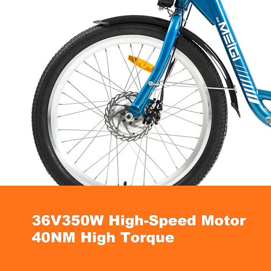 Skeri Electric Tricycle for Adults, 750W(Peak 1350W) Motor, 48V13Ah Battery, 20"x4" Folding Fat Tire 3-Wheel Electric Trike, 20MPH, Hydraulic Brakes, Rear Basket & Differential