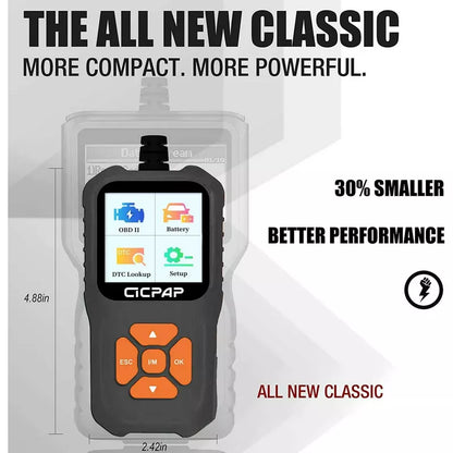 Belatt OBD2 Scanner Code Reader, Engine Fault Diagnostic Tool, Read/Clear Codes, Freeze Frame, I/M Readiness, Vehicle Info, DTC Lookup, 1996+ Vehicles