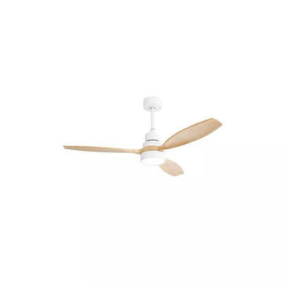 BestParts 52 Inch Ceiling Fan, Modern Lighted Ceiling Fan with Remote Control - 3 Solid Wood Blades, Energy Efficient DC Motor, Reversible Airflow
