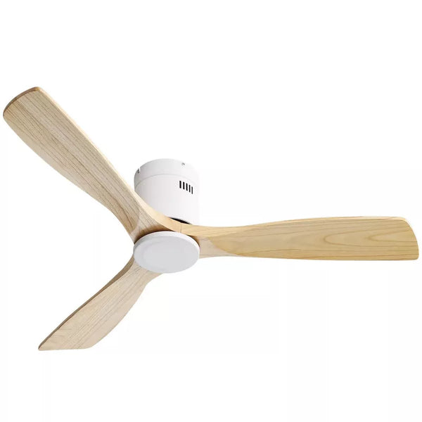 BestParts 52 Ceiling Fan, Recessed with Remote - Reversible DC Motor, 6 Speeds, Vintage Farmhouse Design