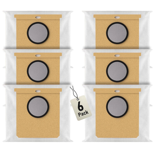 6 Pack Replacement Dust Bags for Eufy L50, L60 Series with Self Empty Station Vacuum Dust Bags 2.5L