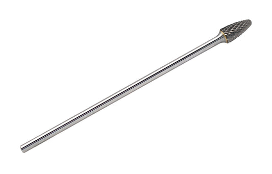 SF-5L6 Tungsten Carbide Burr - 6¡± (152.4mm) Long Double Cut Carbide Burr File (1/2¡± cutter Dia X 1¡±Cutter Length) with 1/4 shank dia Tree Shape Radius End,1pcs