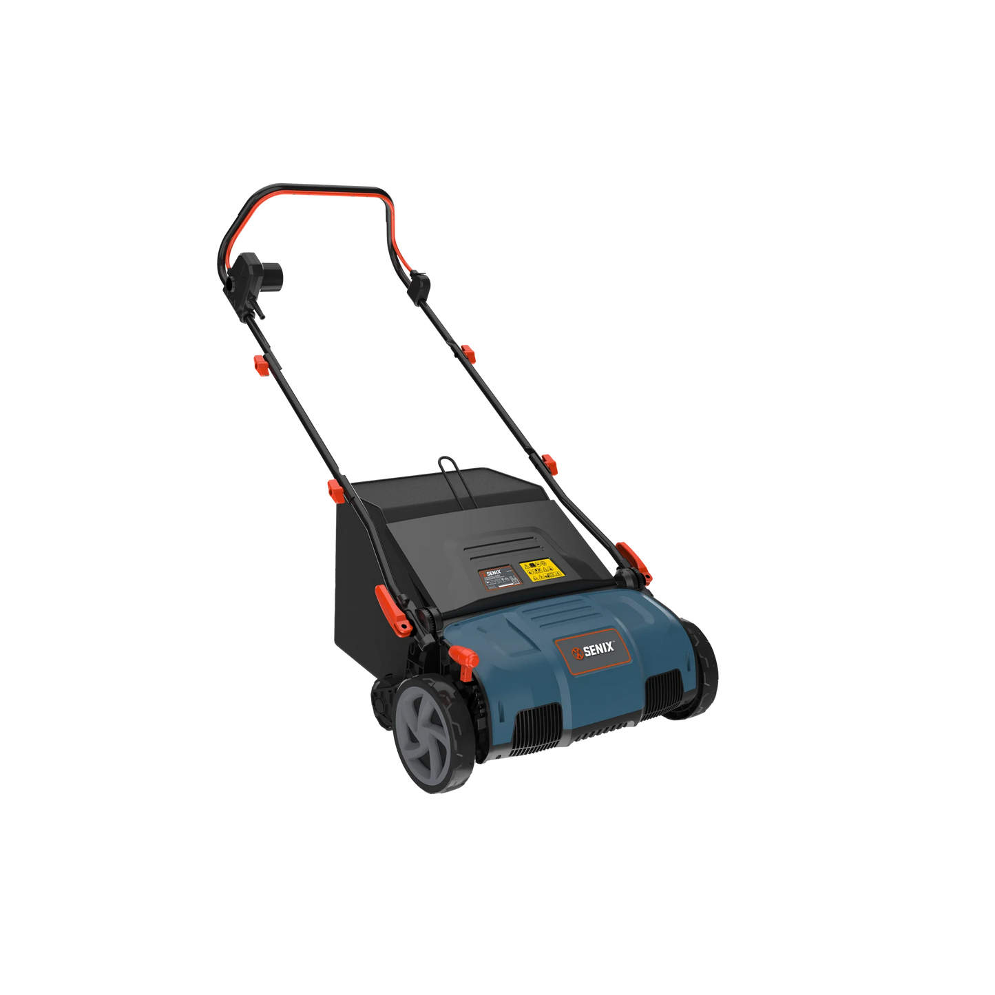 SENIX Dethatcher/Scarifier 2 in 1, 15" 13Amp Corded Walk-Behind Lawn Mower with 5-Position Adjust, SCE13-M