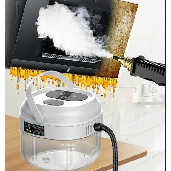 ALILYY 1.5L New Smart High-Temperature Steam Cleaning Machine with Drainable Base, Oven Cleaning, Kitchen Hood Cleaning, and Humidification D67