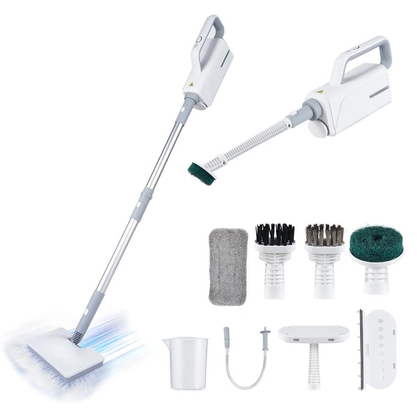 ALILYY Steam Mop for Floor Cleaning Household Steam Cleaner with Handheld Multi-Function Attachment for Hardwood Floors, Clothing, Windows, Tile Grout, Furniture Cleaning Z64