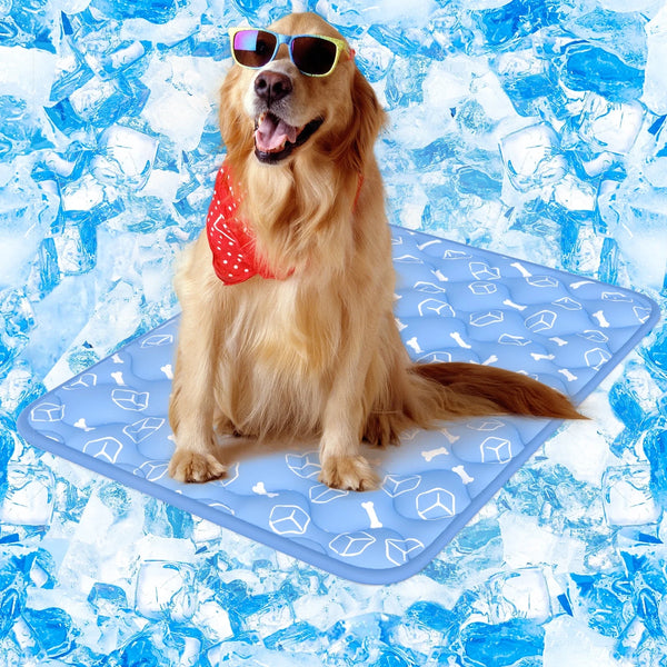 Aship Thicken Dog Cooling Mat, 32 x44 Self Cooling Mat for Puppy,, QMX 0.5 Breathable Color Changing Pad, Anti Slip Waterproof Washable