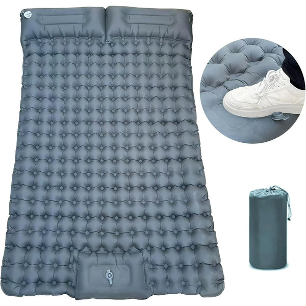 stusgo Double Camping Sleeping Pad,4  Extra Thick Self Inflating Tent Pad Camping Pad For 2 Person