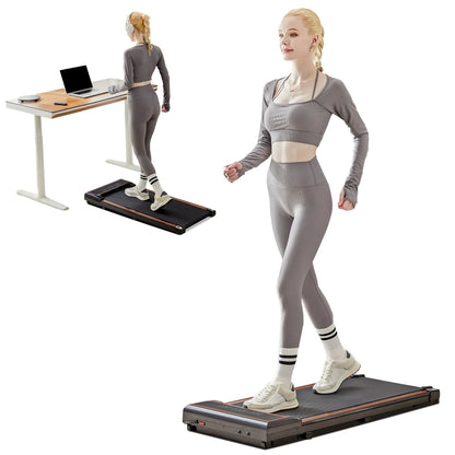 CONCETTA Compact Treadmill, Walking Pad Under Desk Treadmill for Home & Office, 0.6-3.8 MPH with Remote Control 2 in 1 Walk Pad for Small Spaces, Black