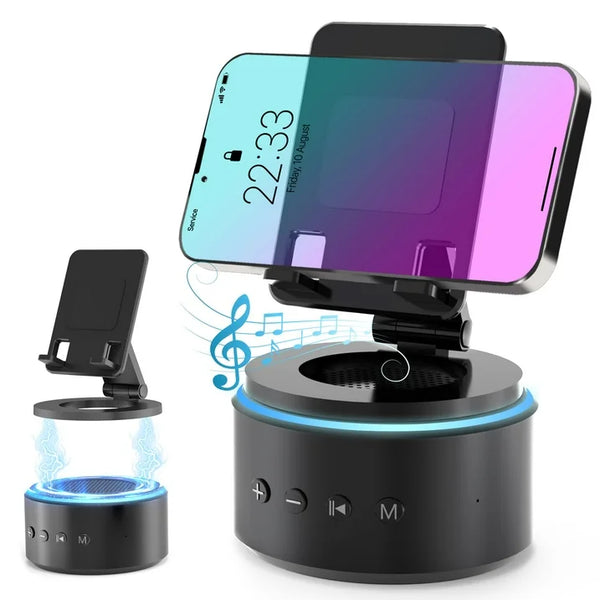 Detachable Cell Phone Stand with Wireless Bluetooth Speaker, Gifts for Men Dad Husband Birthday from Daughter Son Wife, White Noise Sound Machine, Anniversary Him Gifts, Tech Gadgets for Fathers