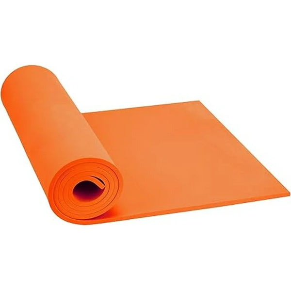 Do²ping Orange Eva Foam Sheets roll, 6mm eva Craft Foam 49''x13.9'' High Density 86kg/m3 for Cosplay