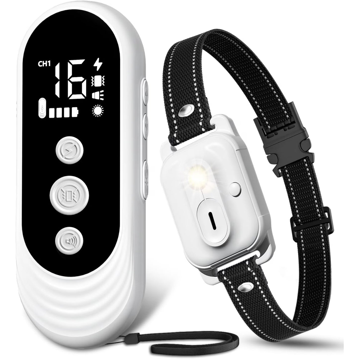 Dog Training Collar with Remote, 3300ft Range Shock Collar for Small, Medium, Large Dogs (8–120 lbs), IPX7 Waterproof, Rechargeable, with Beep, Vibration, Safe Shock & Light Modes