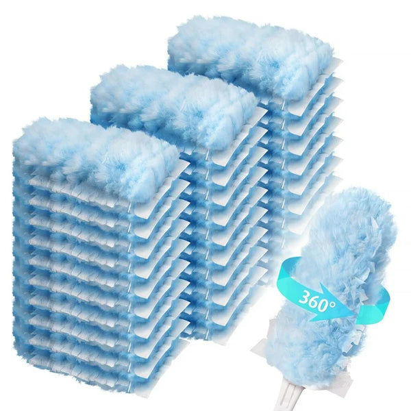 Duster Refills 360 for Swiffer 30 pcs  1 Foldable Handle Featuring 5x Powerful Dust Removal Disposable Feather Duster Multi Surface Refills Super Efficient Duster Kit Compatible with Swiffer Duster