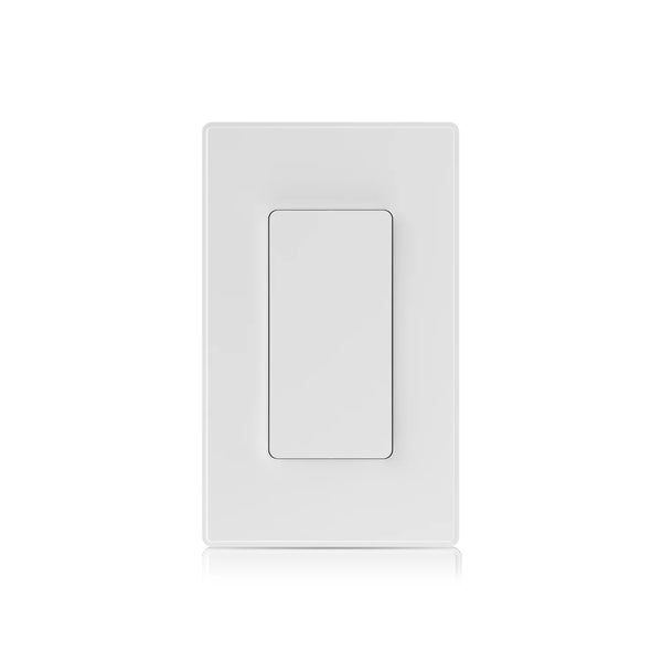 ELEGRP Smart Light Switch Single Pole, 2.4GHz Wi-Fi Light Switch Compatible with Alexa & Google Assistant, Neutral Wire Required, APP Control, UL Certified, White 1 PC