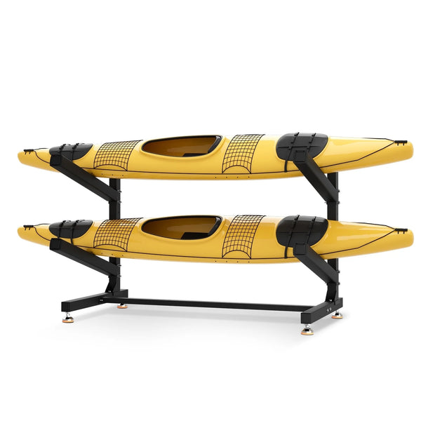 Efurden Freestanding Kayak Storage Rack, Heavy Duty Outdoor/Indoor Kayak Storage Rack with Adjustable Foot Pad, Supports up to 200 Lbs (2 Levels)
