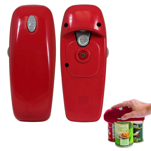 Electric Can Opener, Automatic One Touch Smooth Edge, Battery Operated, Handheld  Arthritis-Friendly, Safe for Food Prep