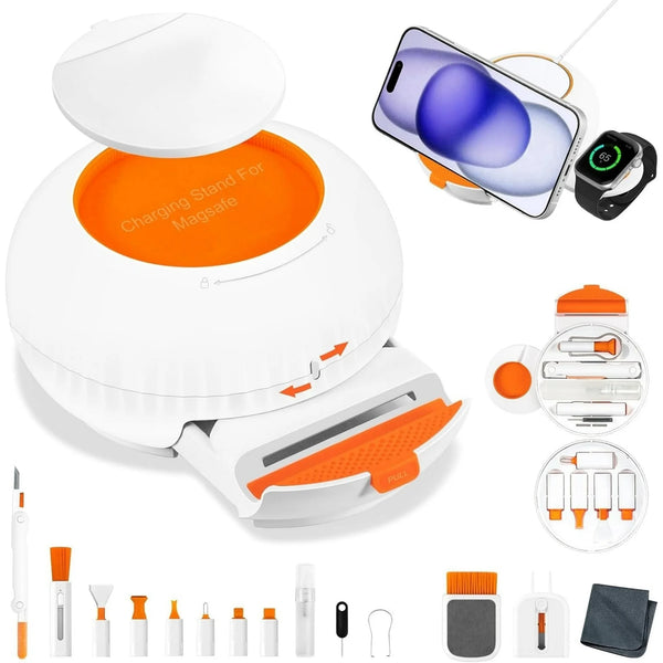 Electronics Cleaner Kit, 25 in 1 Charging Port Cleaner for Airpod, Cleaning Spray Tool for iPhone, Keyboard Cleaner for Lightning Charger, MacBook, AirPods, iPhone, Computer, Laptop, Lens, Type C