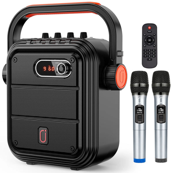 FanFun Portable Speaker, 15W Sterro Sound Bluetooth Speaker with Shoulder Strap, 12H Playtime PA System for Party